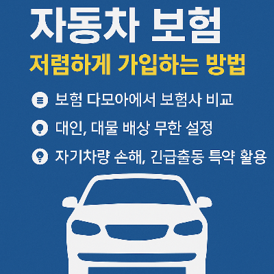 자동차보험 최저가가입