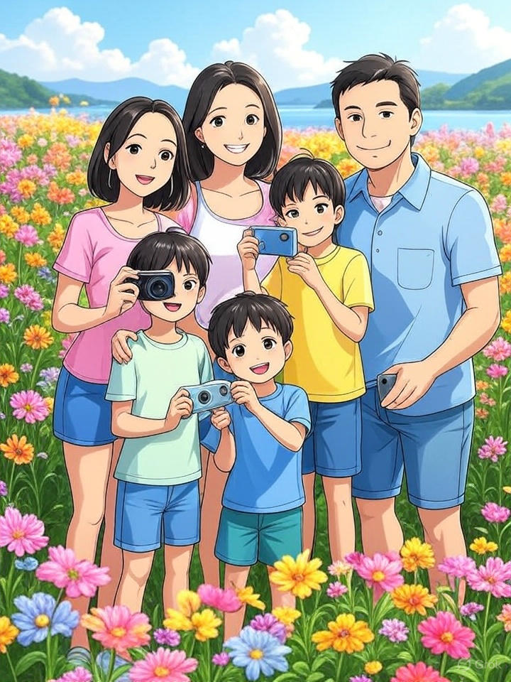 가을꽃길 산책하고 인생샷