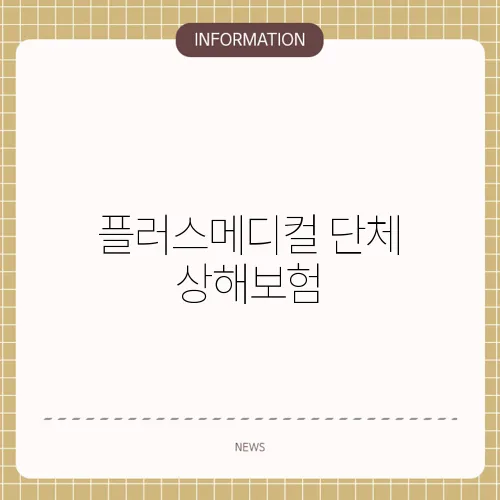 플러스메디컬 단체 상해보험