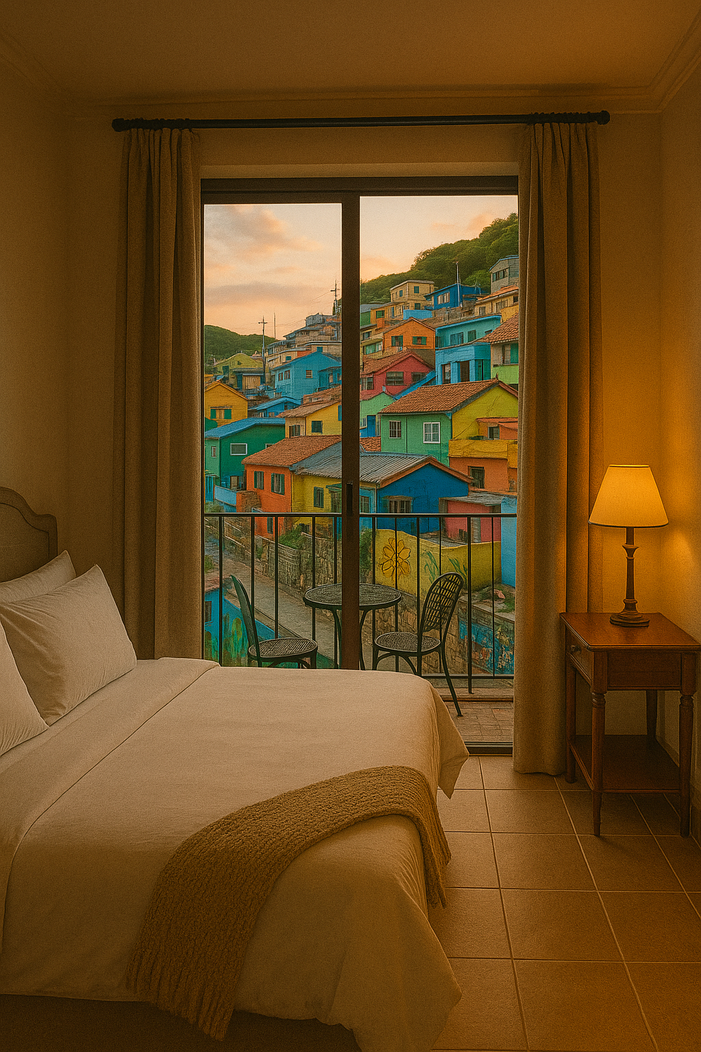 통영 동피랑마을 — 골목 감성 숙소