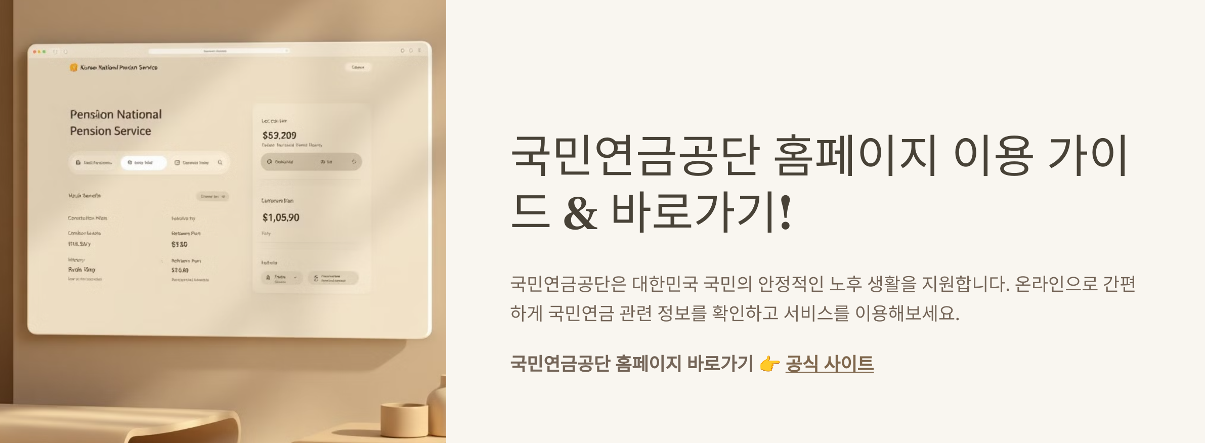 국민연금관리공단 홈페이지(www.nps.or.kr/) 바로가기