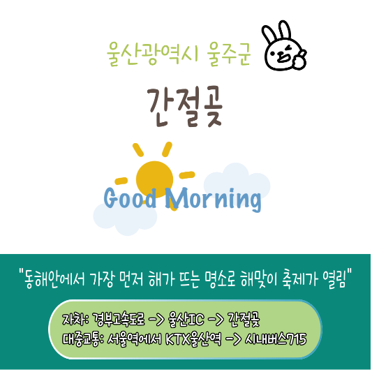 새해맞이 인기 일출명소 (지방) 추천