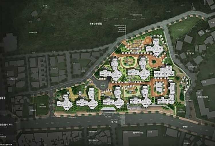 청량리 7구역 단지배치도