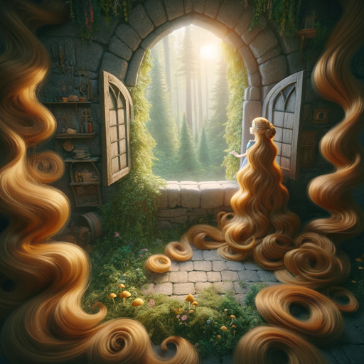 라푼젤 동화 이미지 탑