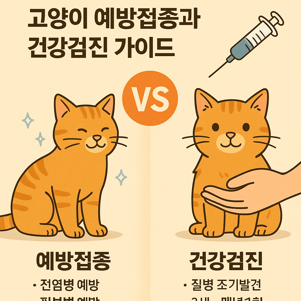 고양이 예방접종과 건강검진 가이드