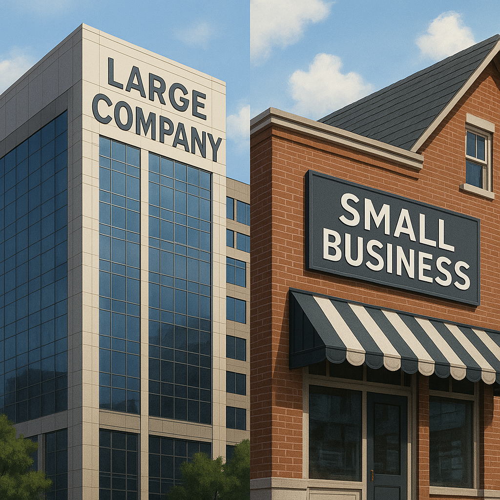 중소기업과 대기업 관련 사진