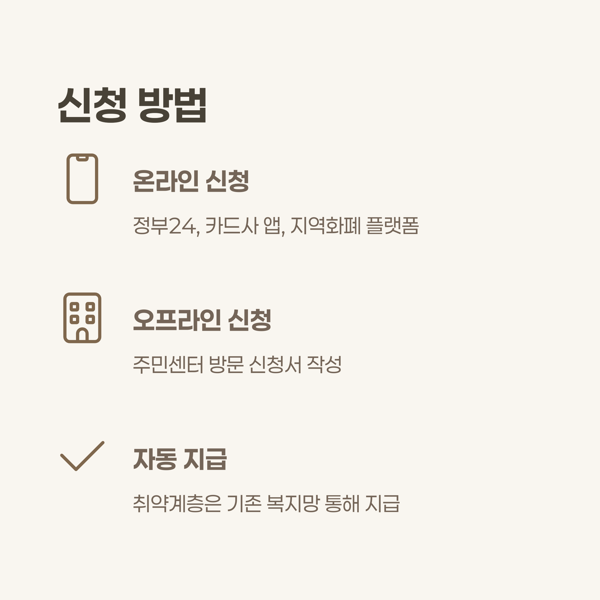 신청 방법 및 절차