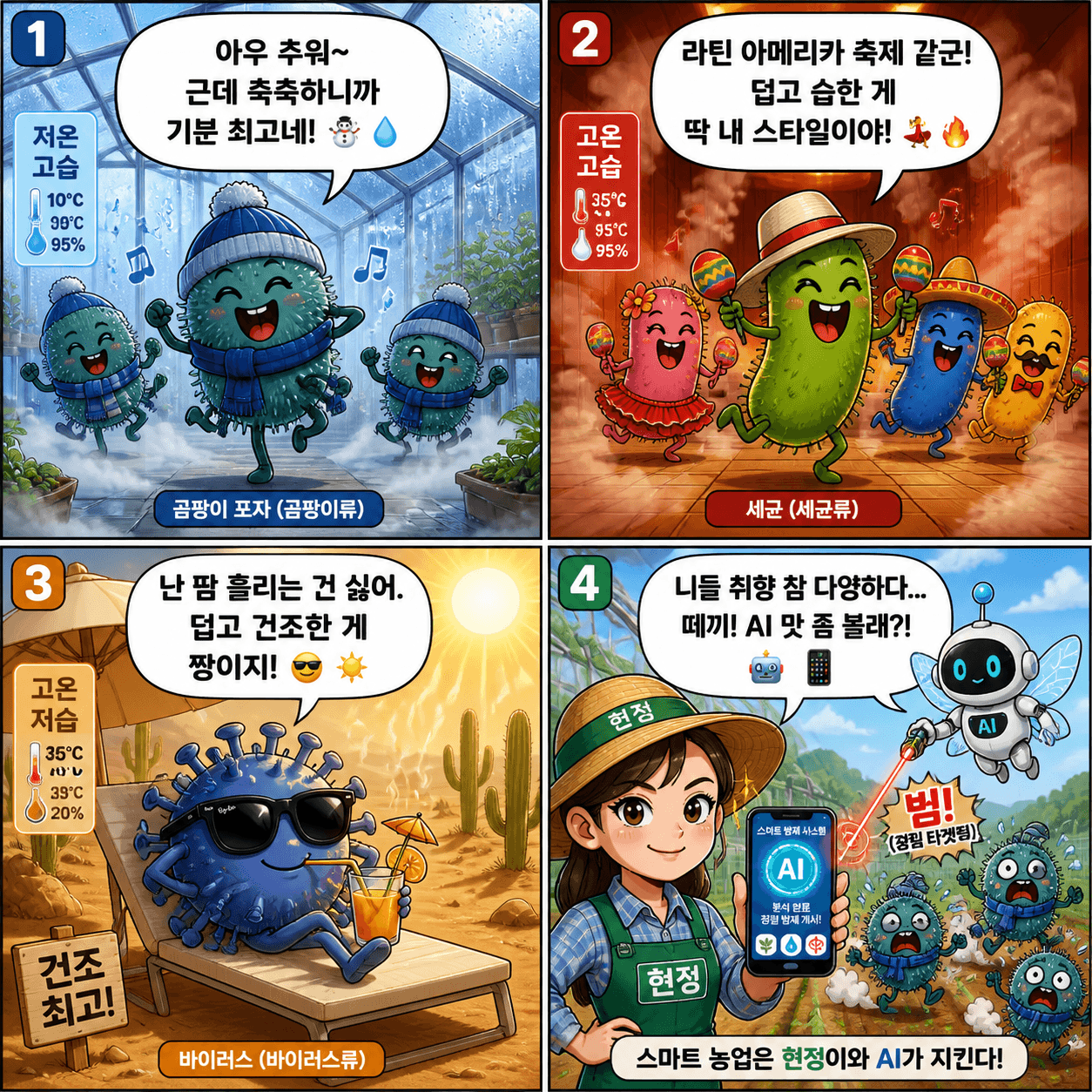 균들의 날씨 취향