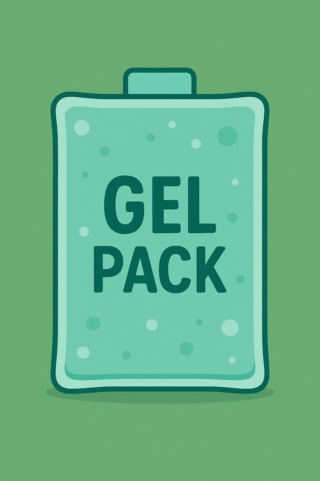 젤 아이스팩과 물 아이스팩 비교 일러스트