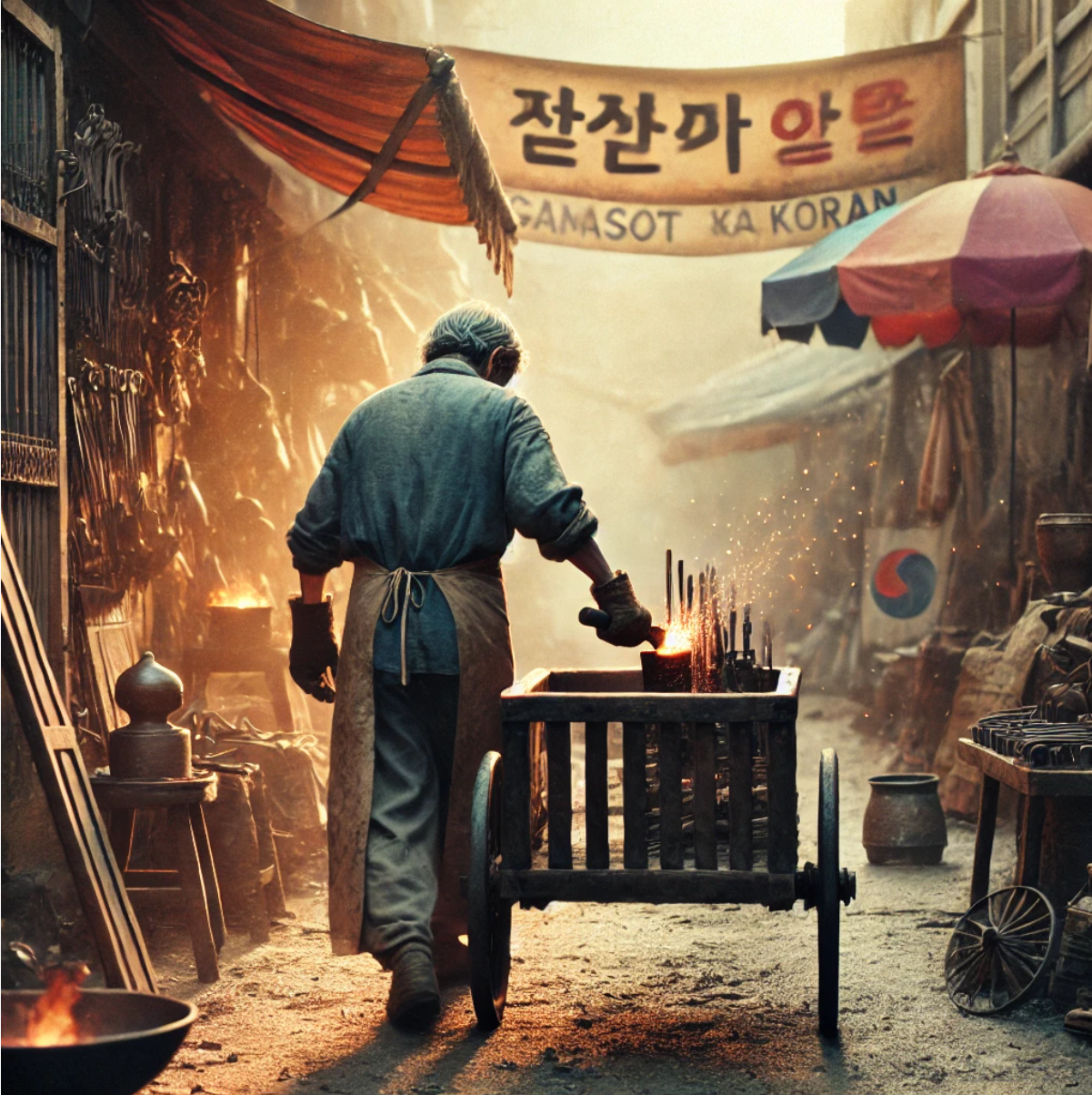"korean craftsman fire forge"
