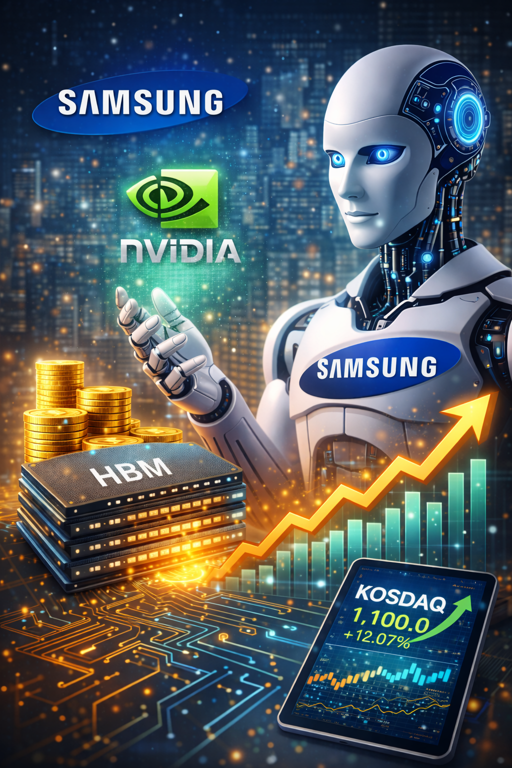 삼성전자 로봇 사업(엔비디아 협력, HBM 수요, 주가 전망)