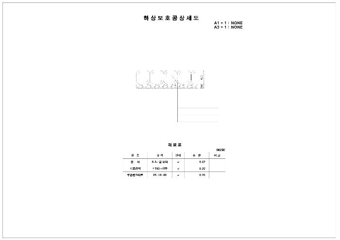 하상보호공 상세도
