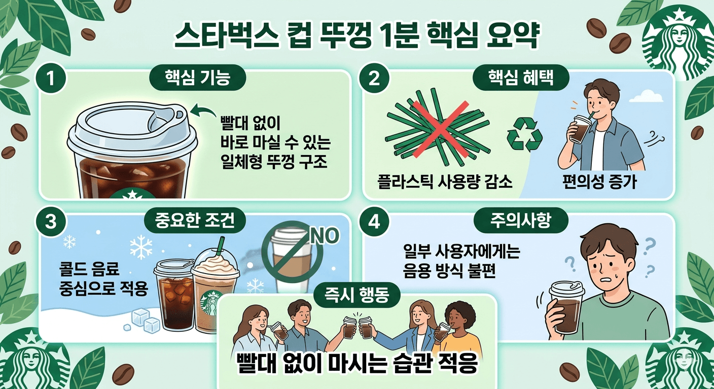 빨대 없는 리드(Sip Lid)에 숨겨진 전략