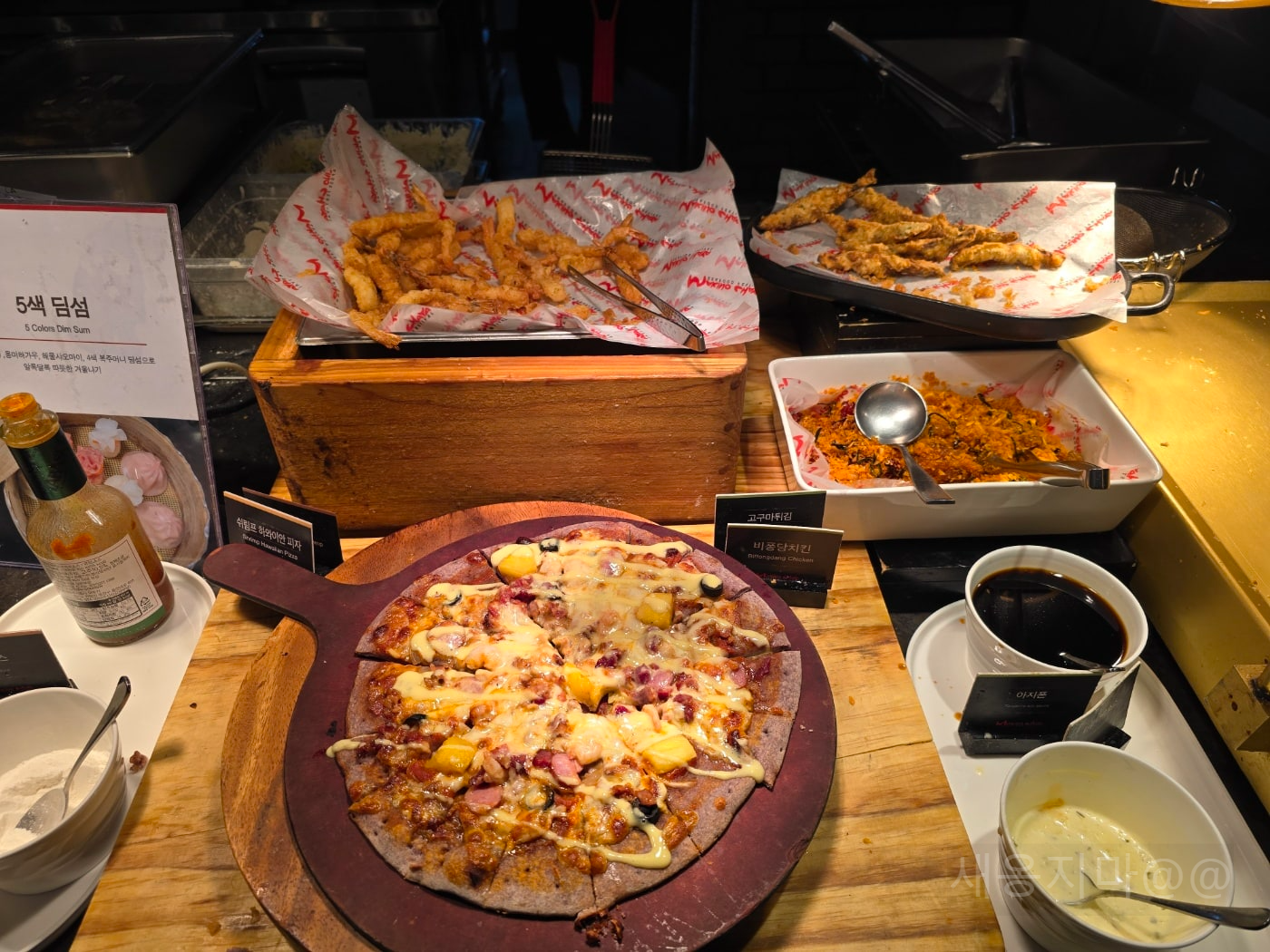 그릴코너-피자-튀김