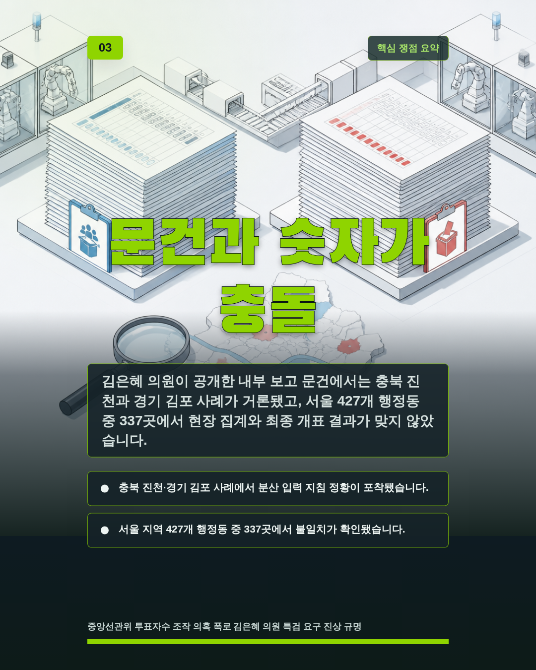 문건과 숫자가 충돌