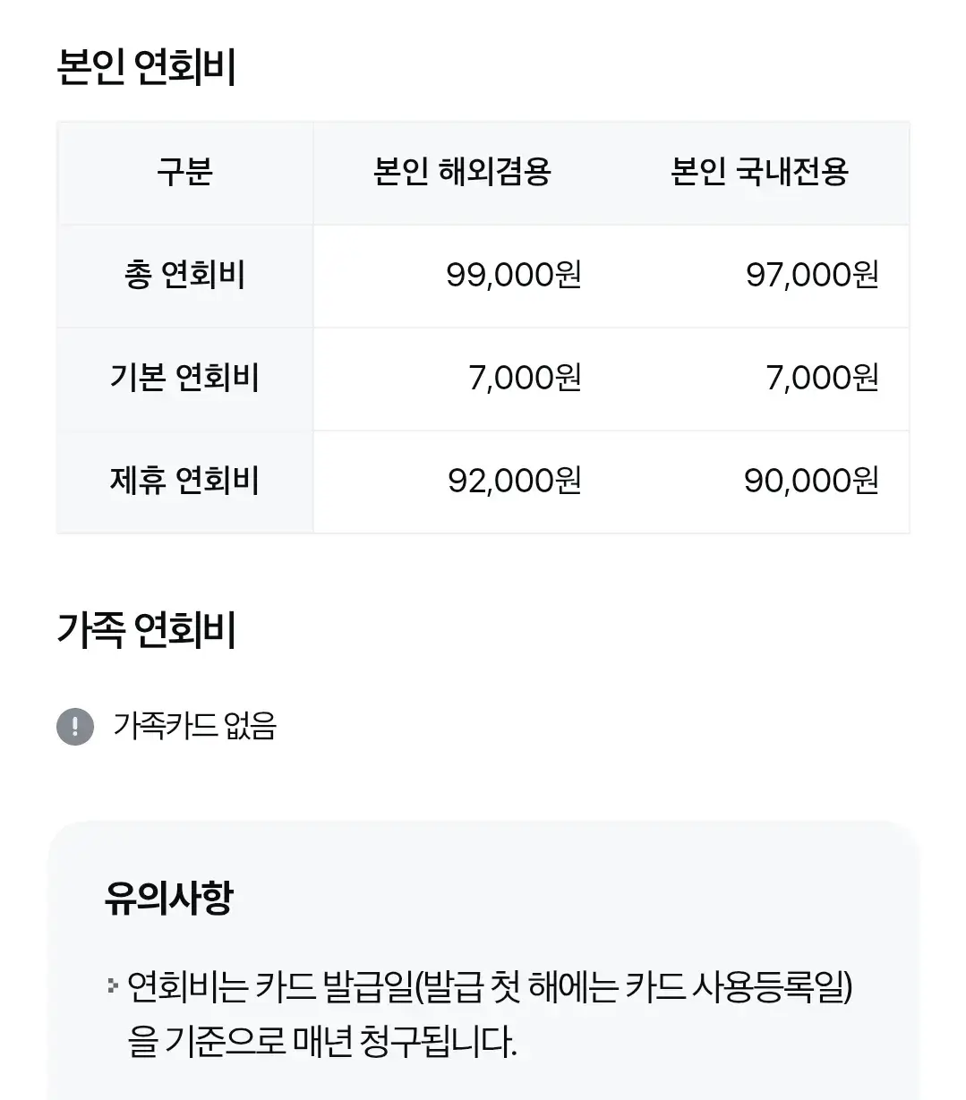 SC제일은행 삼성카드 스페셜마일리지(스카이패스) 연회비 및 혜택 안내