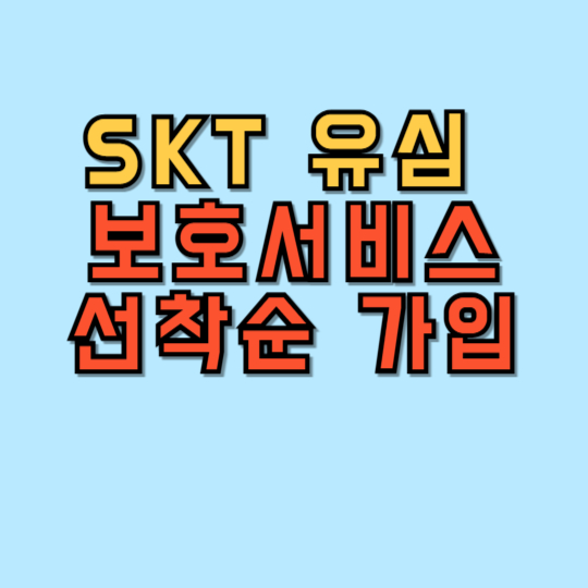 SKT 유심 SK유심 보호서비스 가입