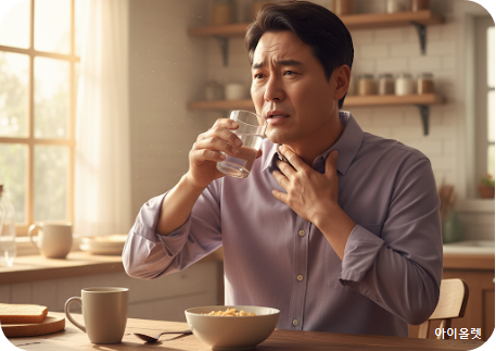 삼킴 곤란을 느끼는 순간