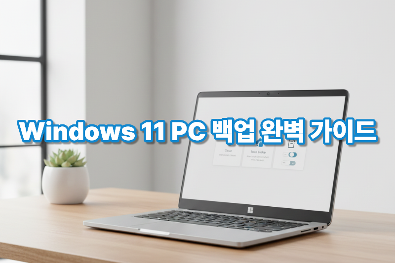 Windows 11 PC 백업 방법 파일 히스토리 시스템 이미지 백업