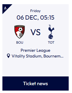 토트넘 경기 일정 2024-2025