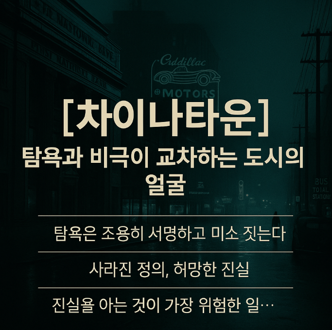 차이나타운 – 진실을 아는 것이 해방이 아닌 파멸이라는 사실