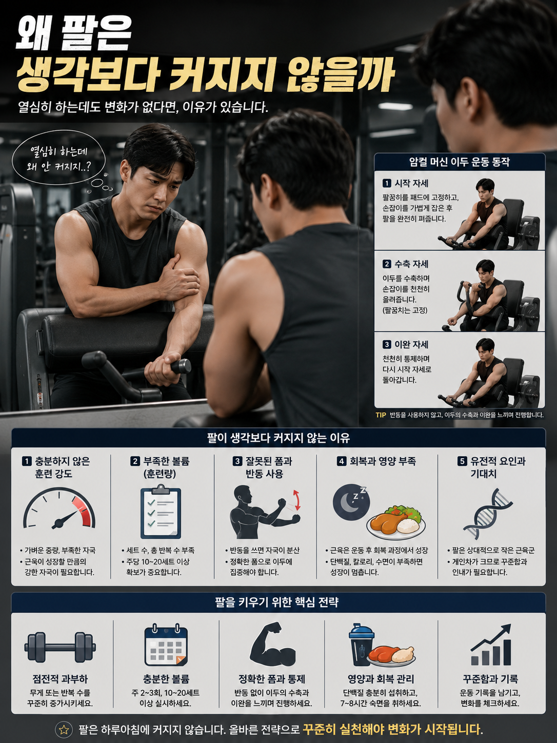 왜 팔은 생각보다 커지지 않을까
