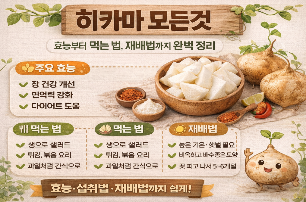히카마 효능부터 재배법까지 5분 완벽 정리
