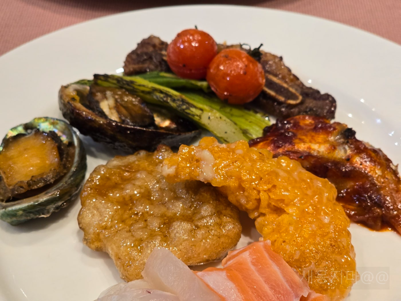 마키노차야-뷔페-후기-꿔바로우-전복