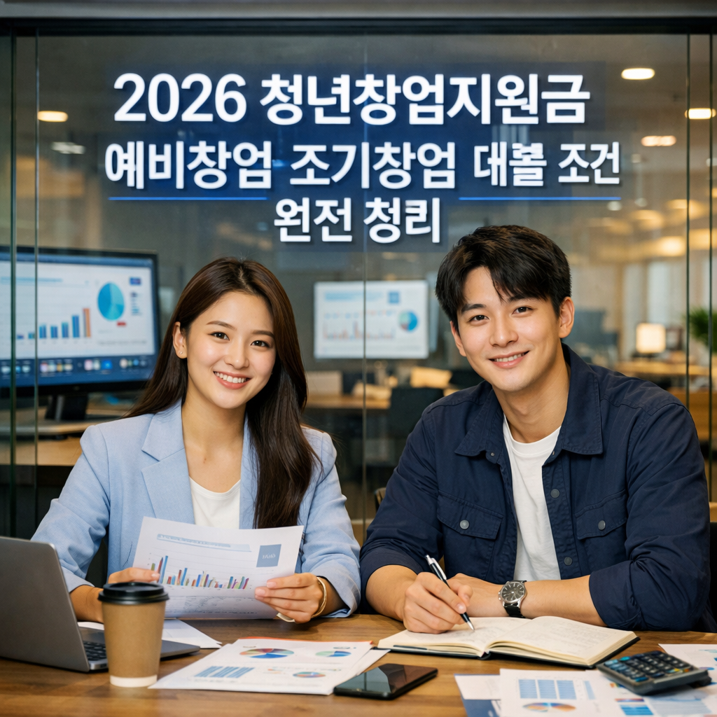 2026 청년창업지원금 예비창업 초기창업 대출 조건 완전 정리