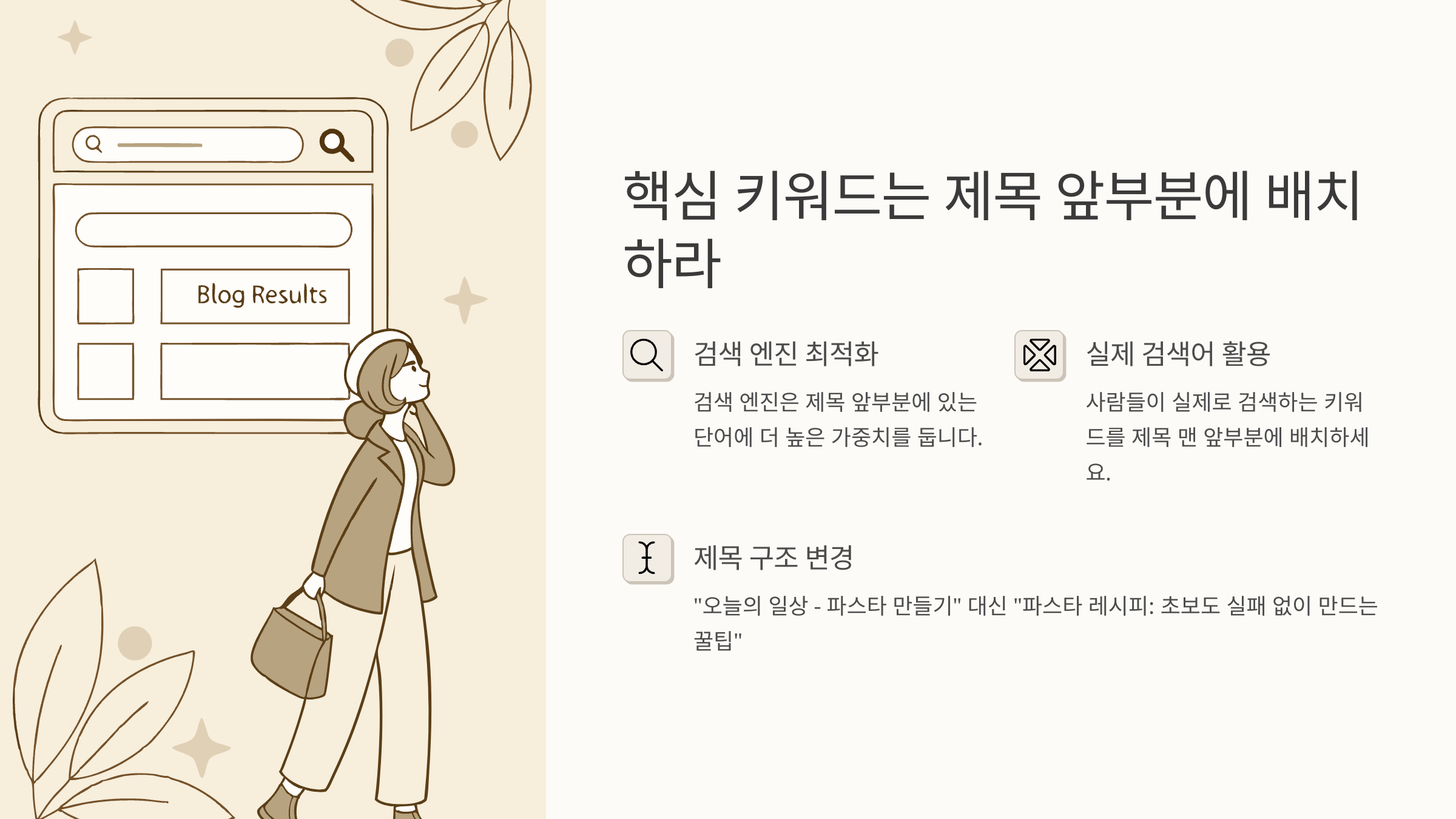 티스토리 글쓰기 팁(핵심 키워드는 제목 앞에)