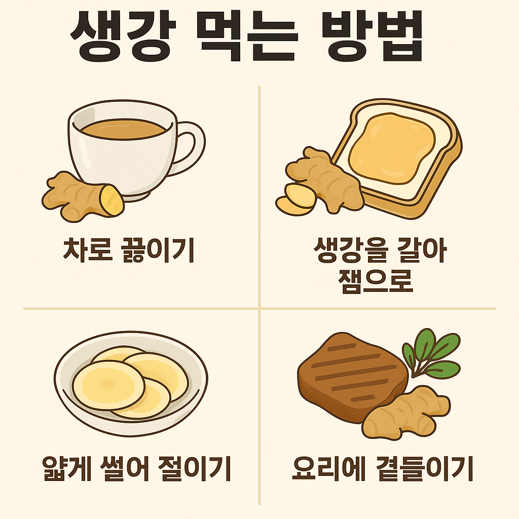 생강 먹는 방법