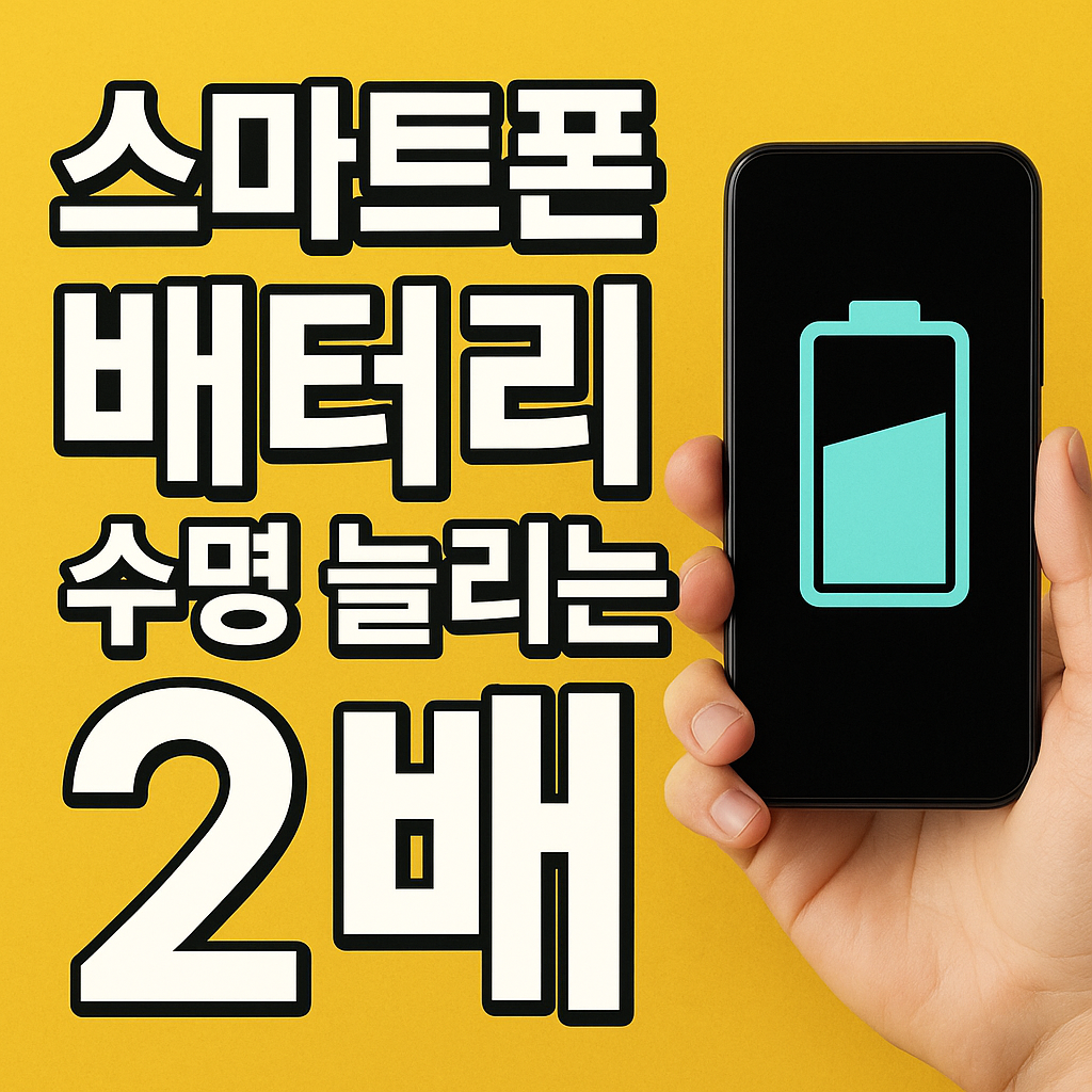 스마트폰 배터리 수명 2배 늘리기에 대한 사진