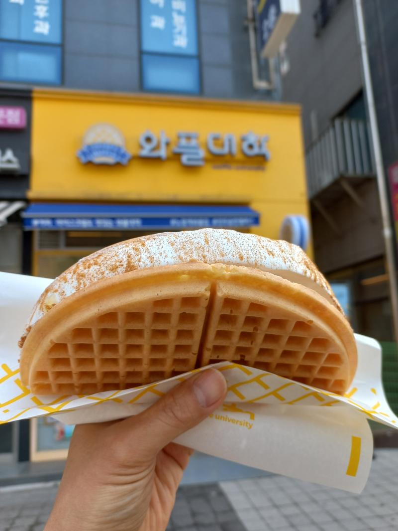 전주 와플대학 송천점 애플시나몬 와플