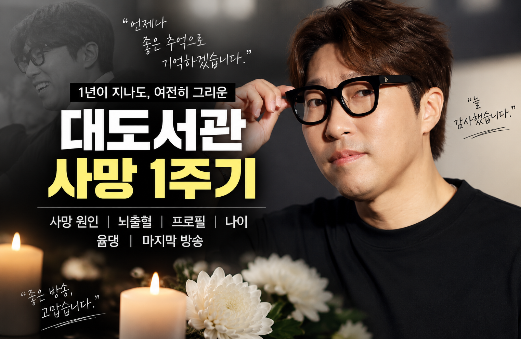 대도서관 사망 1주기｜사망 원인&middot;뇌출혈&middot;프로필&middot;나이&middot;윰댕&middot;마지막 방송