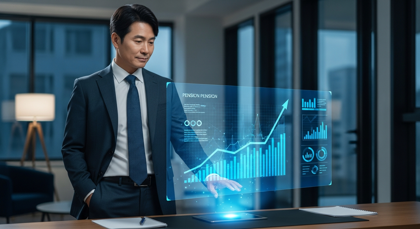 2026년 국민연금 개혁의 핵심인 재정 안정과 수급액 인상 균형을 설명하는 다이어그램