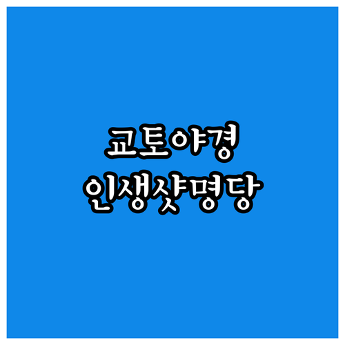 밤에 더 예쁜 교토 야사카의 탑 야경..