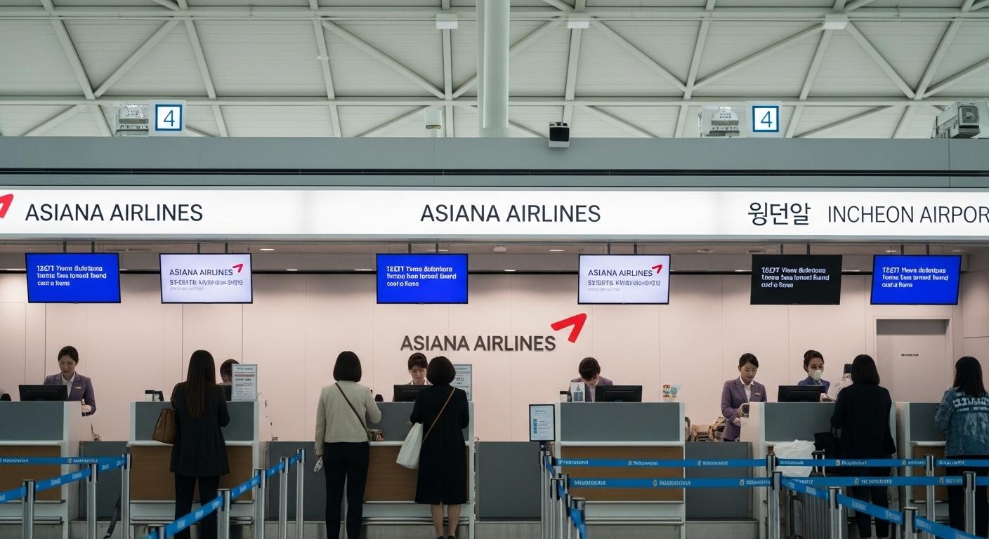 인천공항 아시아나항공 카운터