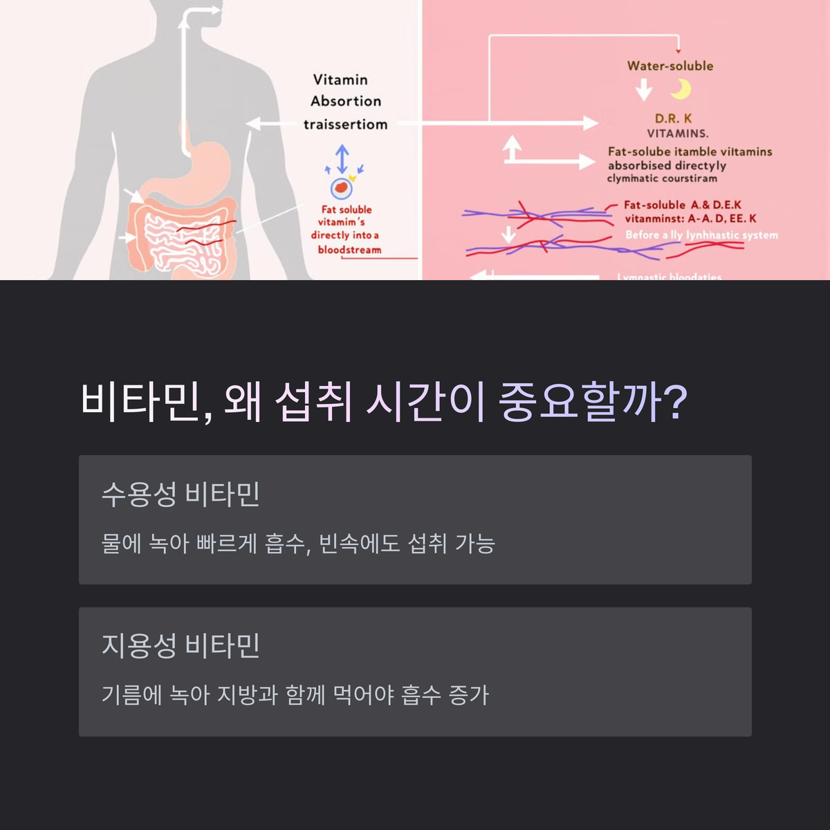 비타민 보충제, 왜 섭취 시간이 중요할까요?