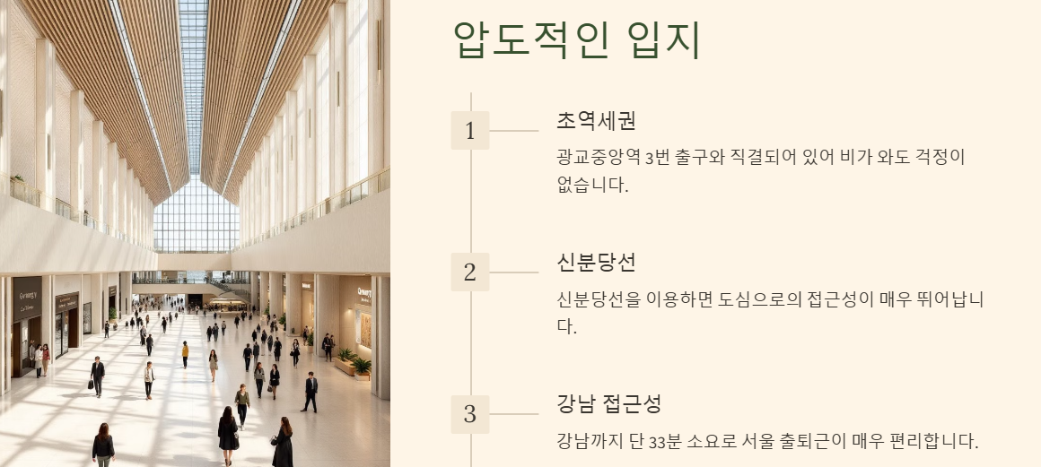 힐스테이트 광교중앙역퍼스트 무순위 청약, 입지, 청약일정