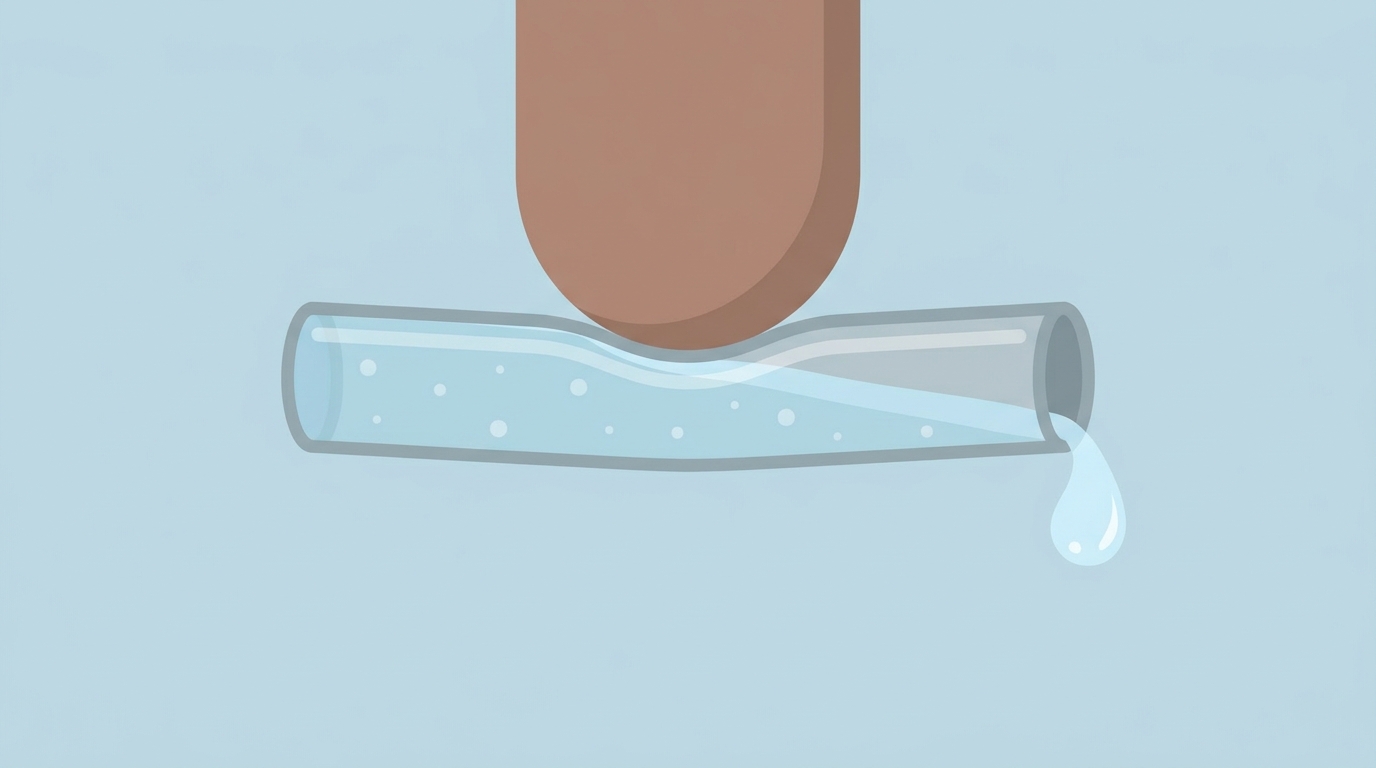 전립선 일류증 설명을 위한 비유 일러스트