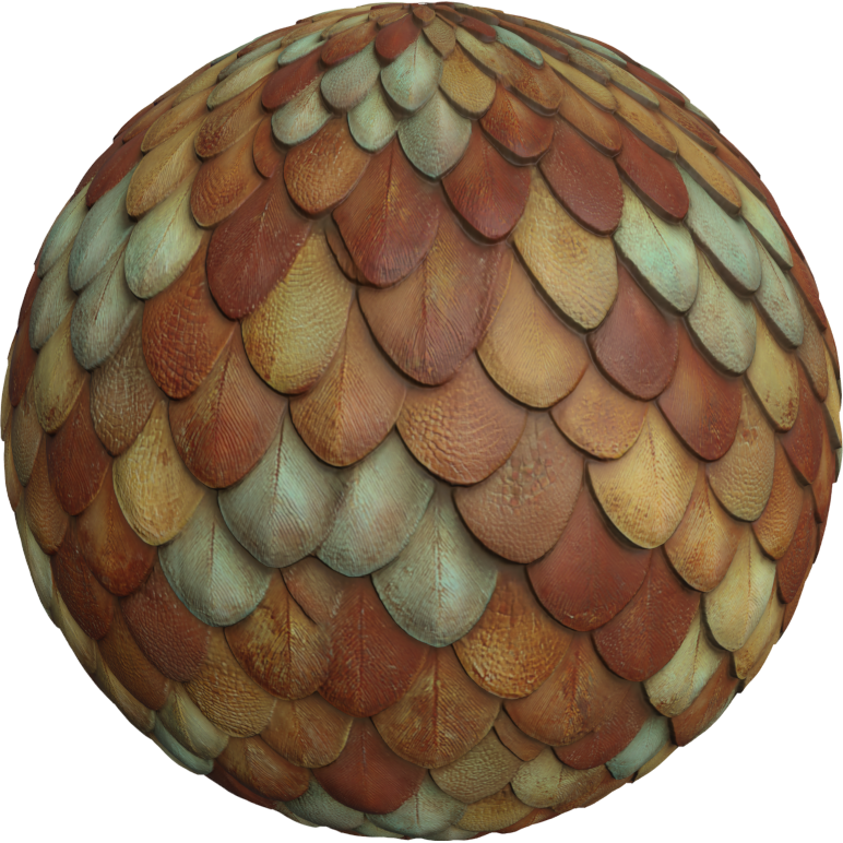 Colorful Scale texture for a dragon 3