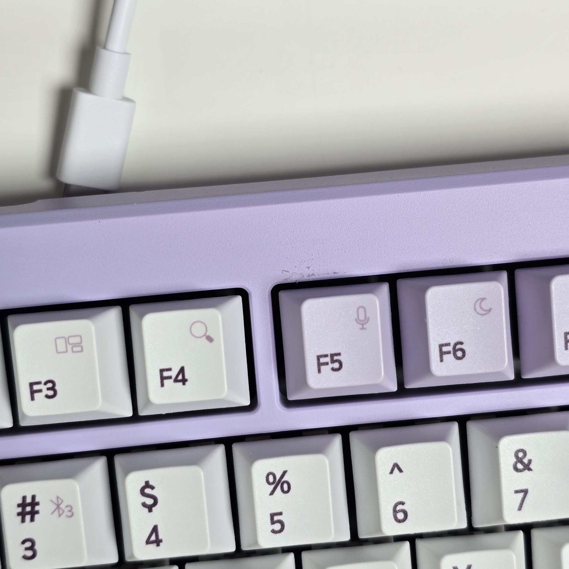 그루브스톤 엠스톤 GS85 라벤더 저소음 너울축 까짐