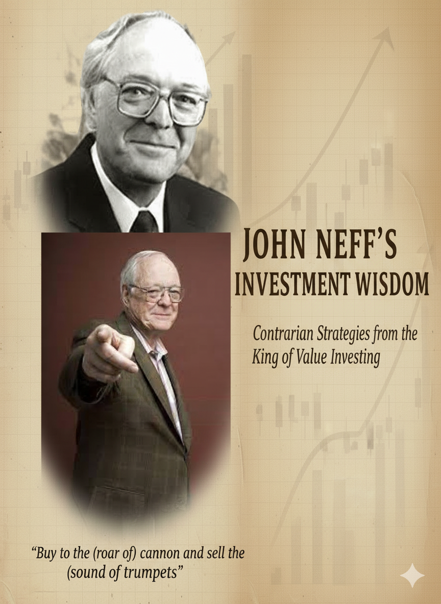 존 네프의 가장 유명한 명언 중 하나는 “주식시장은 인내심 없는 사람의 돈이 인내심 있는 사람에게로 흘러가는 곳” 입니다. 장기 투자와 꾸준함의 철학을 잘 보여줍니다.