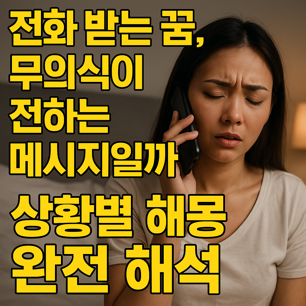 전화 받는 꿈