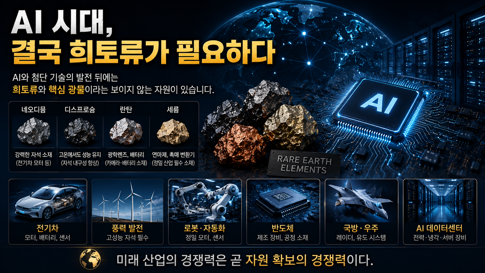 AI growth driven by rare earth minerals and strategic resources