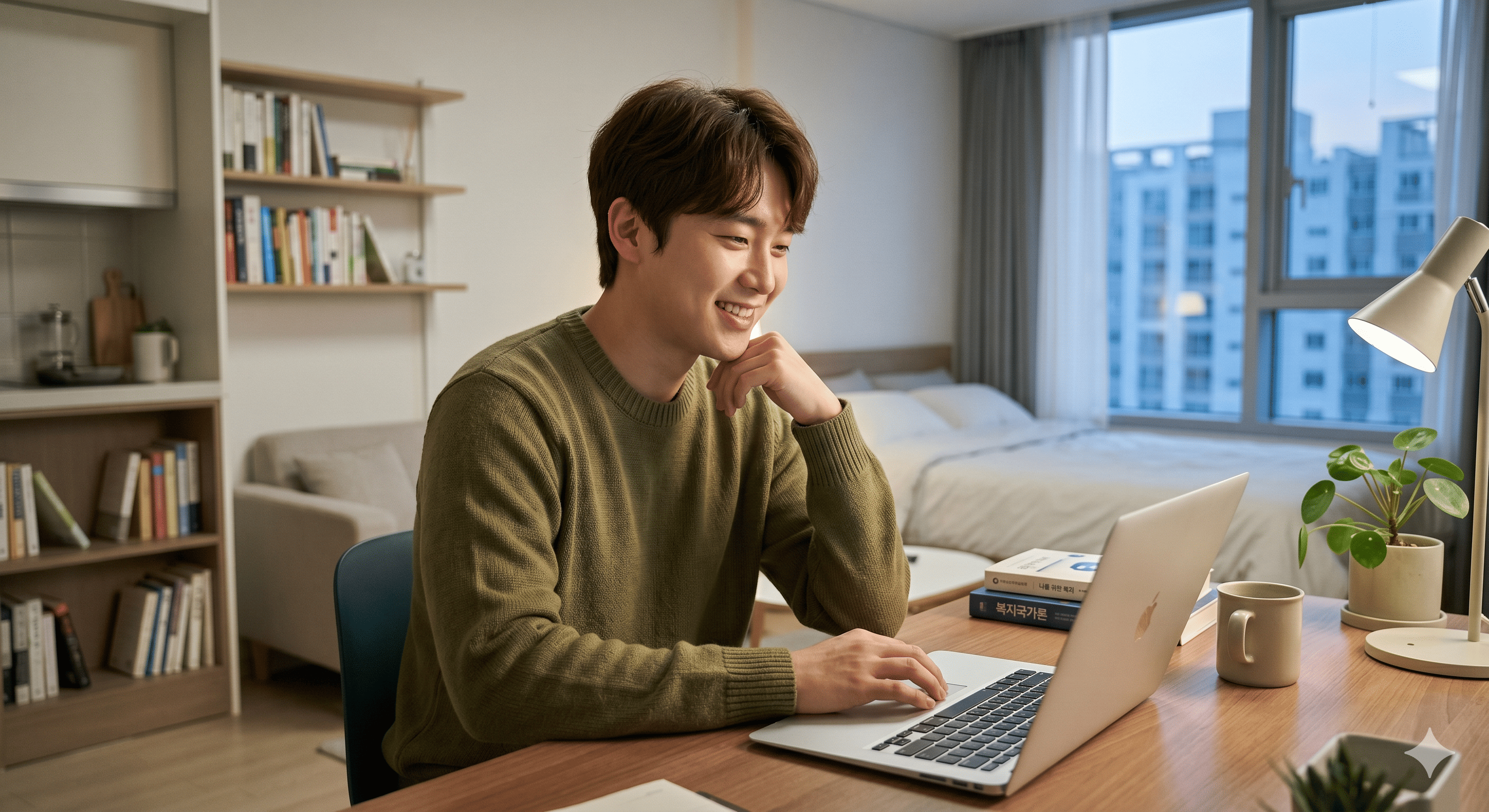 복지로 홈페이지 및 모바일 앱을 통해 청년월세 특별지원을 신청하는 화면