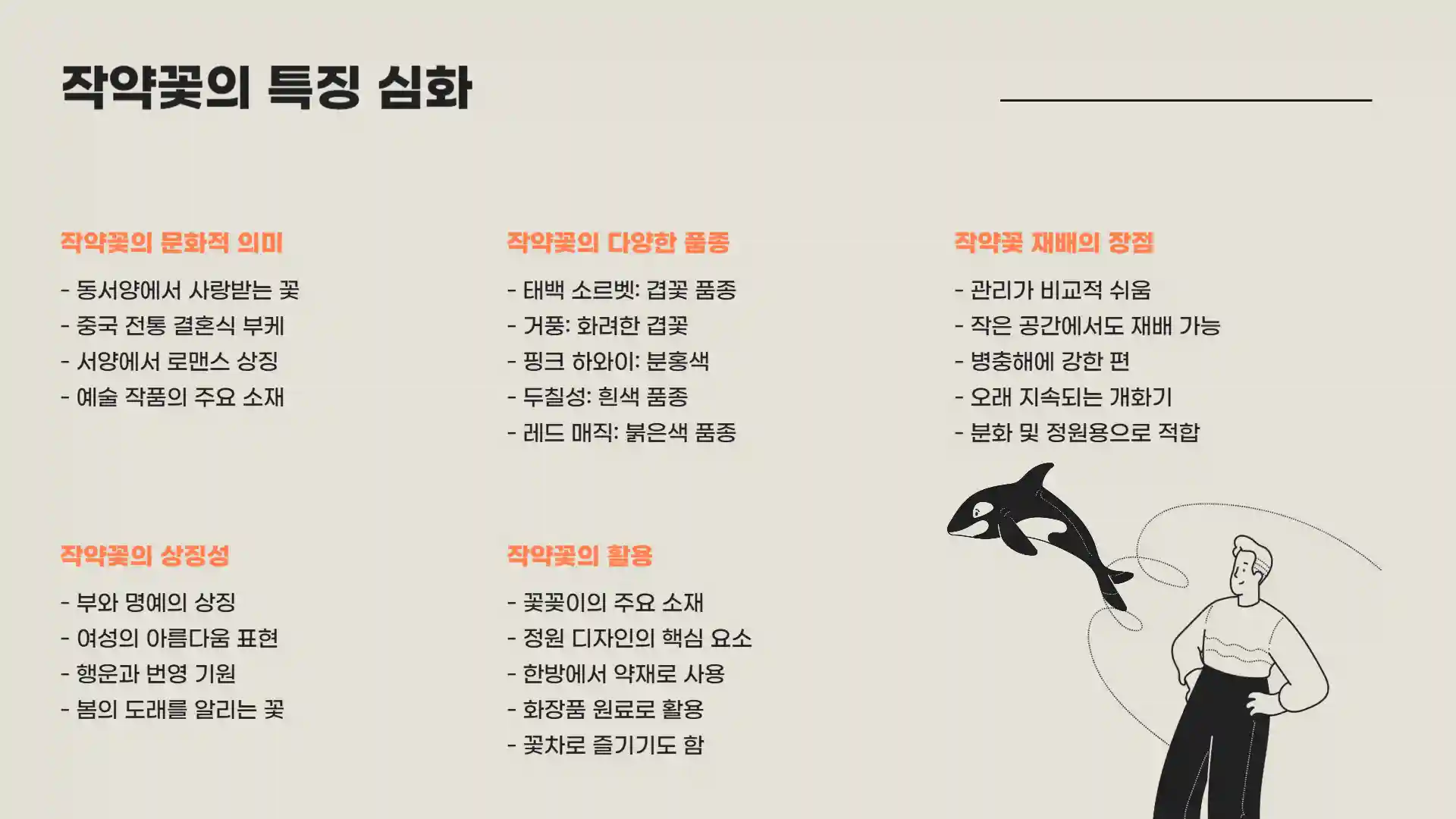 모란꽃과 작약꽃