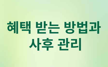 기초수급자 자격 요건, 지원 혜택, 신청