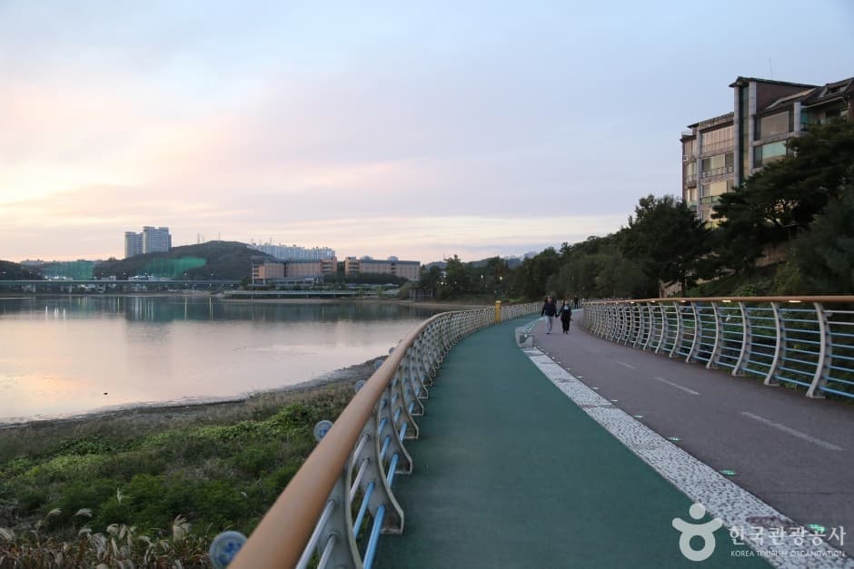 용인 기흥구 주민들이 즐겨 찾는 호수공원