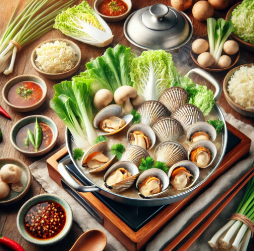 새조개 샤브샤브